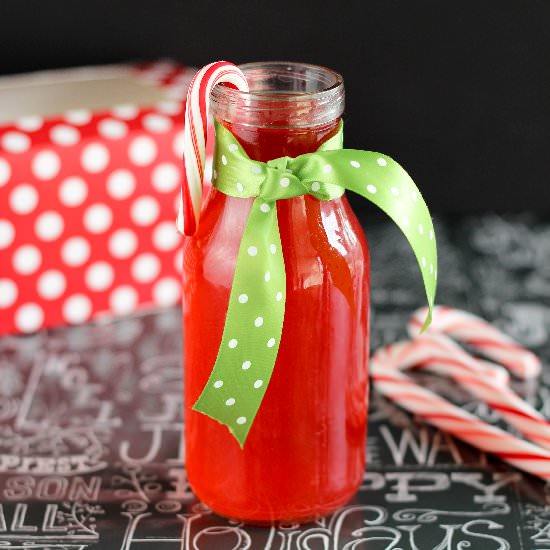 Candy Cane Simple Syrup