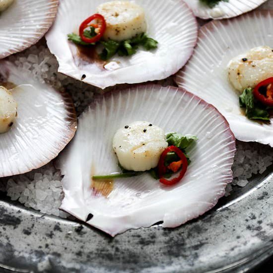 Vodka Lime Scallops