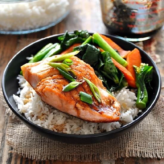 Sweet & Sour Glazed Salmon