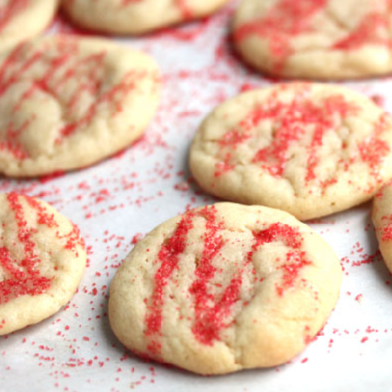 Eggnog Iced Butter Cookies