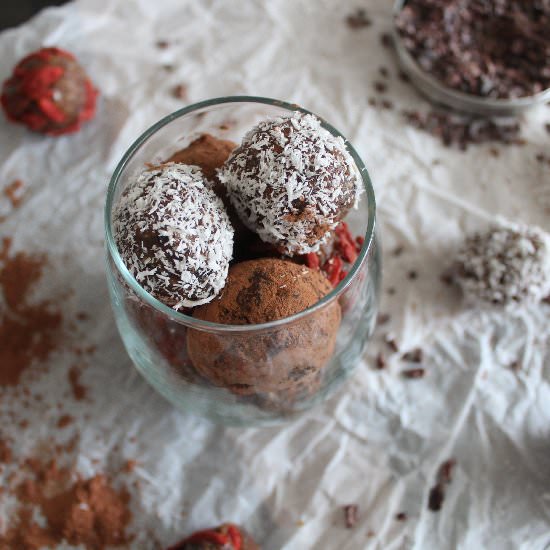 Almond Coconut Date Globes
