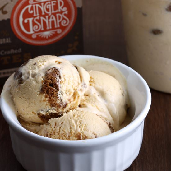 Pumpkin Gingersnap Ice Cream