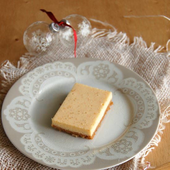 Eggnog bars