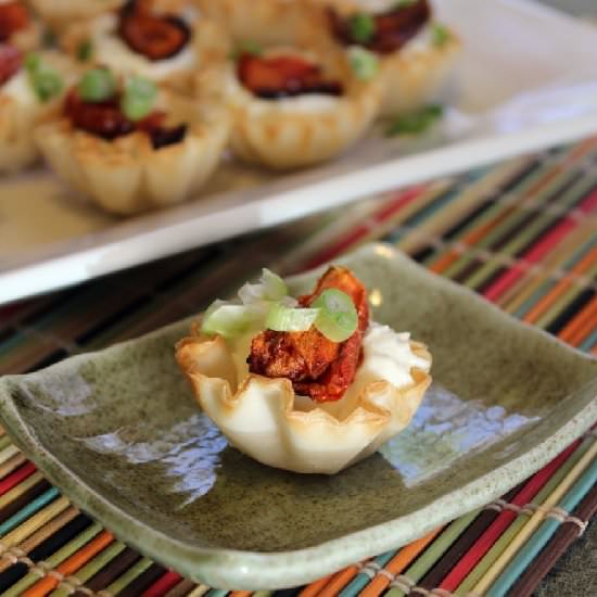 Goat Cheese Fillo Bites with Tomato