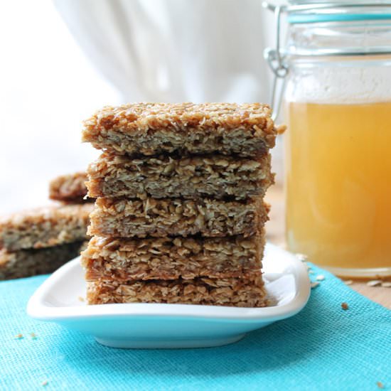 Honey Oat Squares
