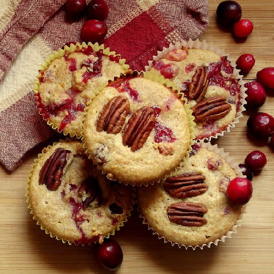 Cranberry Orange Quinoa Muffins