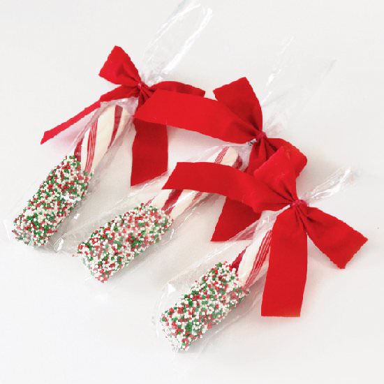 Dipped Candy Cane Gift