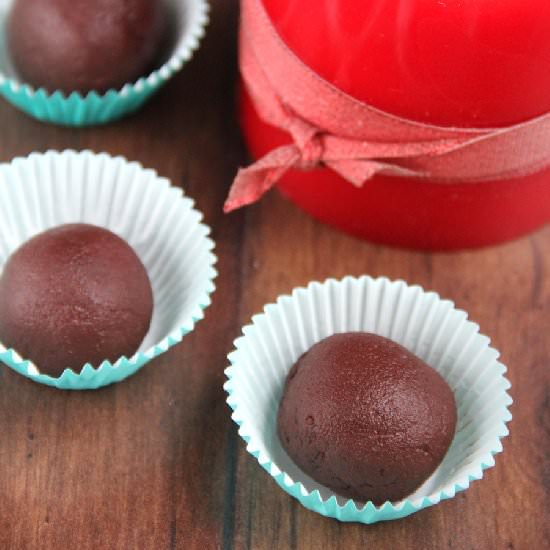 Dark Chocolate Peppermint Truffles