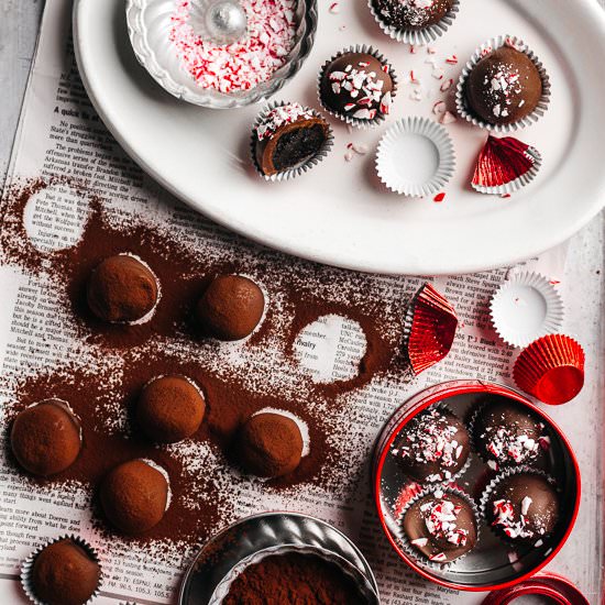 Peppermint Oreo Cookie Balls