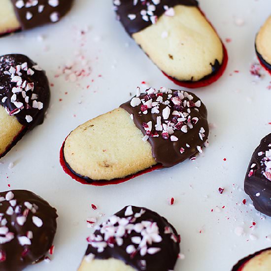 Candy Cane Milano Cookies