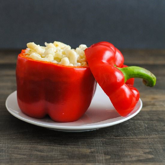 Italian Mac & Cheese Stuffed Pepper