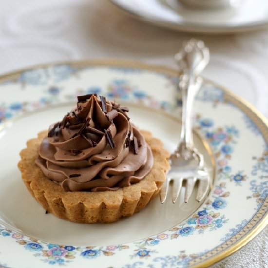 Chocolate Chestnut Mousse Tarts