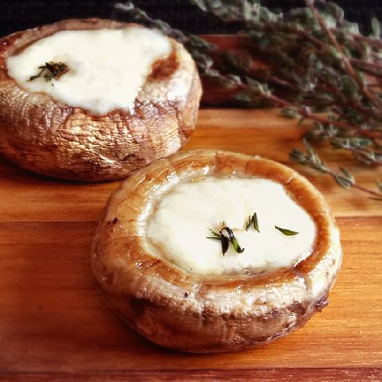 Roasted Stuffed Mushroom Caps