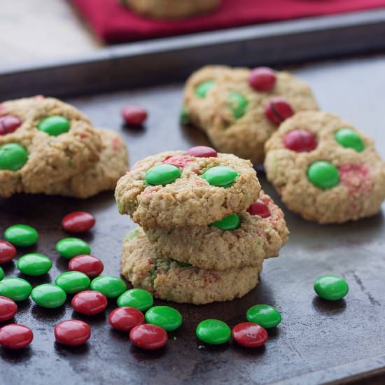 Almond Coconut M&M Cookies