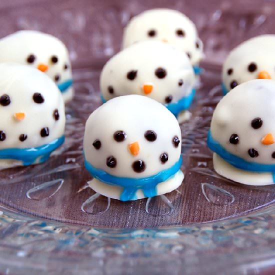 Snowman Oreo Cookie Balls
