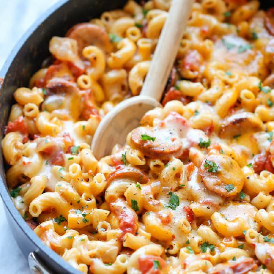 One Pot Sausage Skillet Pasta