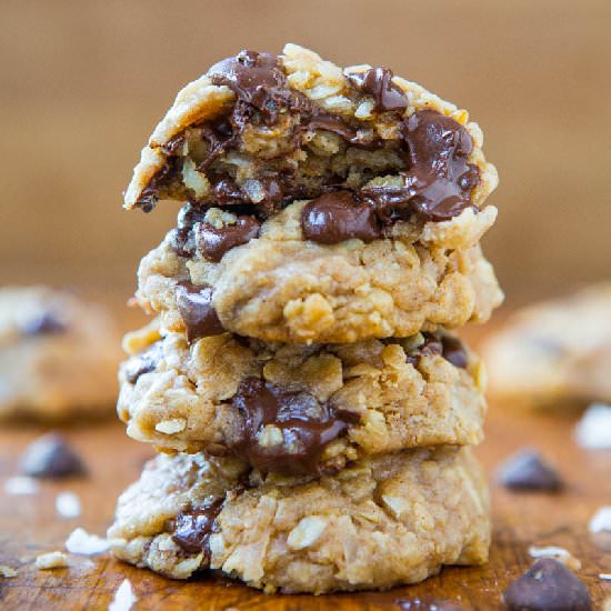 Oatmeal Coconut Choc Chip Cookies