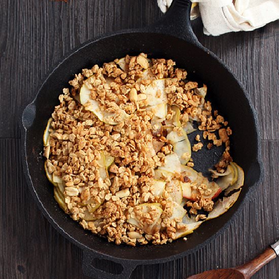 Peanut Butter Apple Crisp