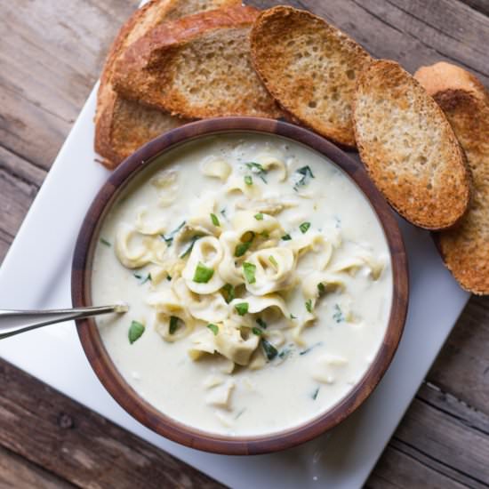 Creamy Spinach And Artichoke Soup