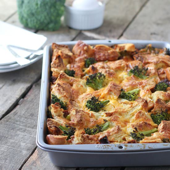 Sausage & Broccoli Strata