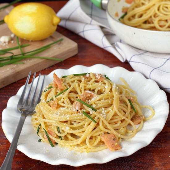Smoked Salmon Carbonara