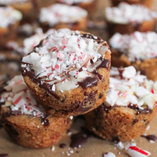 Peppermint Chocolate Chip Blondies