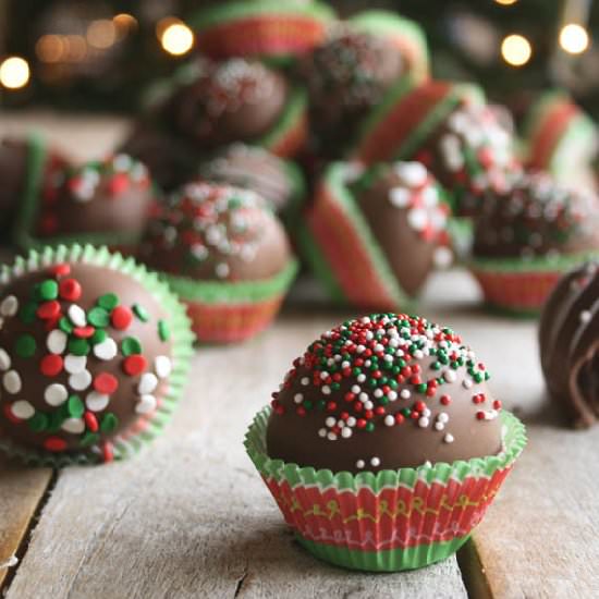 Chocolate Peanut Butter Cake Balls