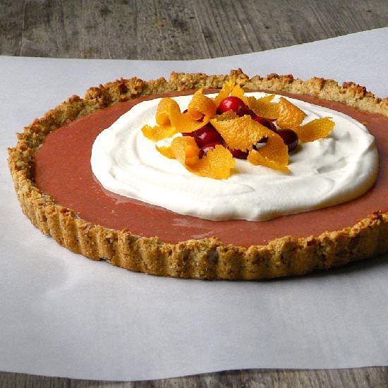 Cranberry Orange Curd Tart
