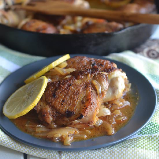 Yassa Chicken (Lemon Garlic Chicken)