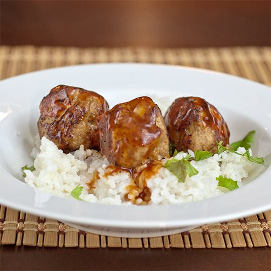 Seared Sriracha Meatballs