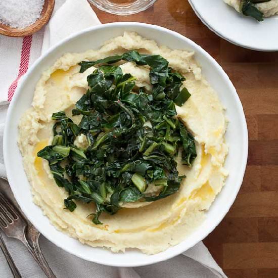 Celery Root and Cauliflower Puree