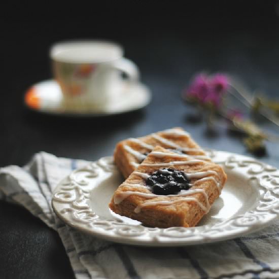 Vegan Blueberry Danishes
