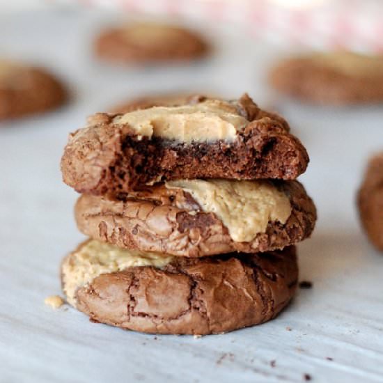 Buckeye Brownie Cookies