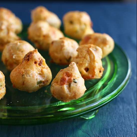 Chorizo and Manchego Gougeres