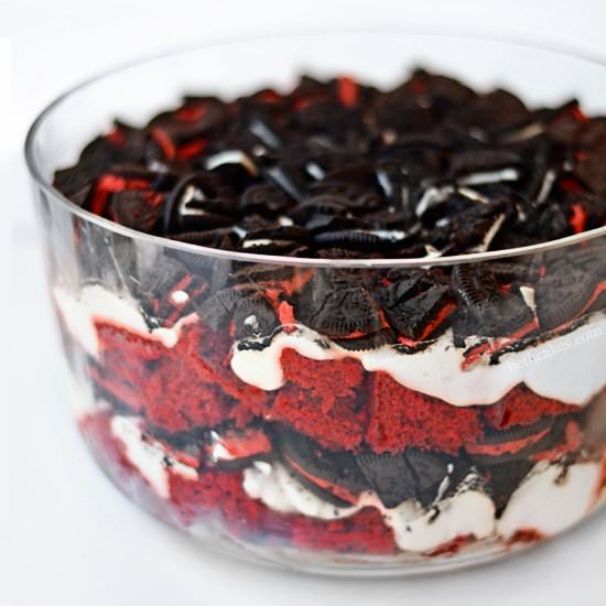Red Velvet Oreo Trifle