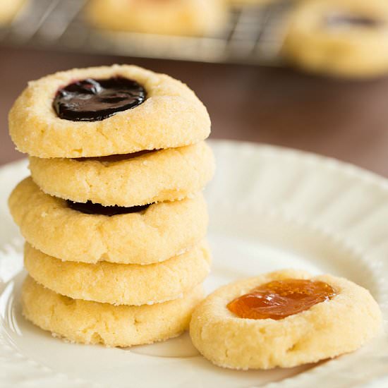 Classic Thumbprint Cookies