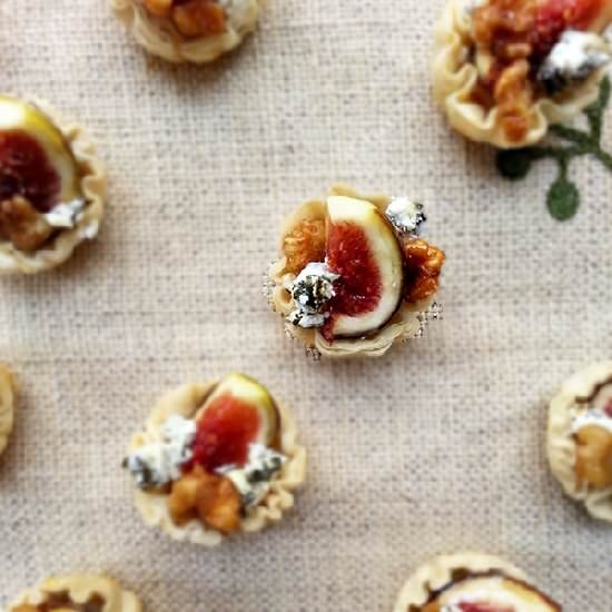Fig and Walnut Tartlets