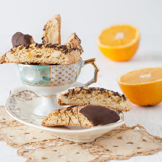 Orange Ginger Biscotti