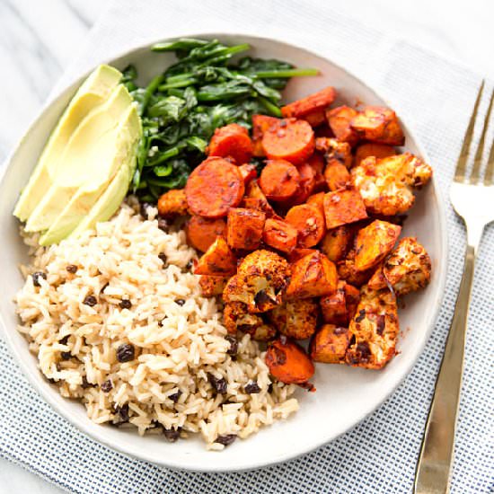 Harissa Roasted Vegetable Bowl