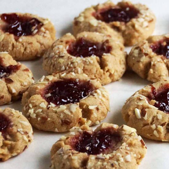Almond Thumbprint Cookies