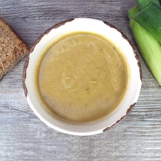 Cauliflower, Broccoli and Leek Soup