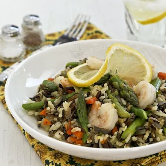 Warm Asparagus and Wild Rice Salad