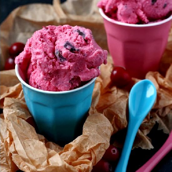 Cranberry Ice Cream