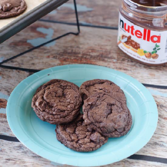 Nutella Chocolate Chip Cookies