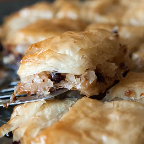 Coconut Chocolate Baklava