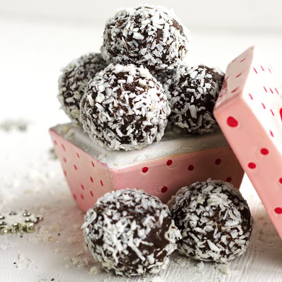Avocado Almond Joy Truffles