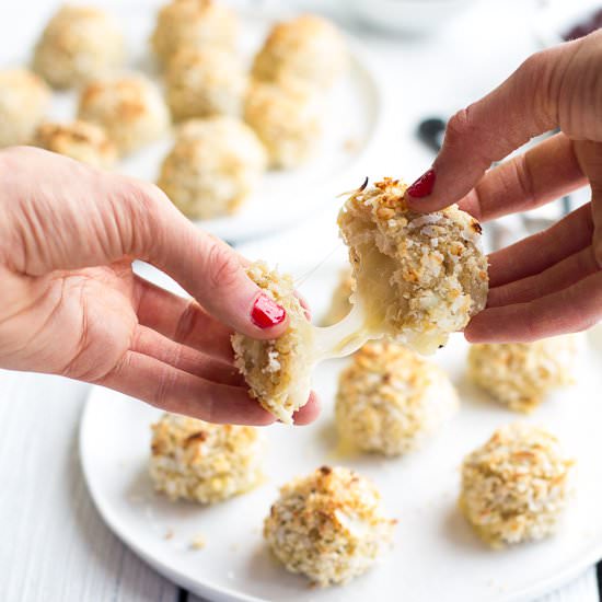 Brie Stuffed Quinoa Bites