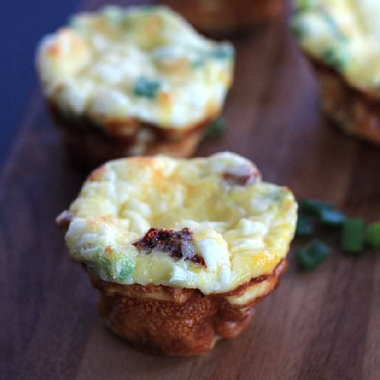 Mini Pancetta Goat Cheese Frittats