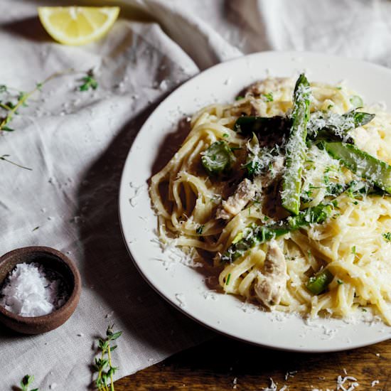 Lemon, Chicken & Asparagus Pasta
