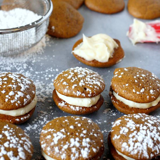 Gingerbread Whoopie Pies